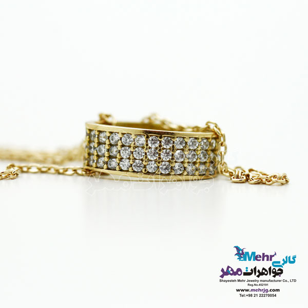 گردنبند طلا - طرح بیضی