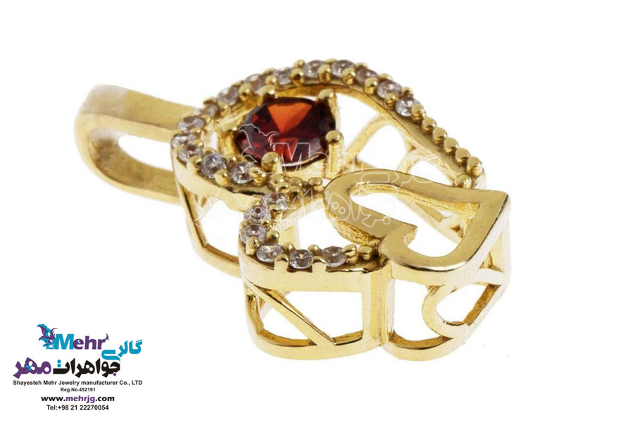آویز طلا - طرح قلب