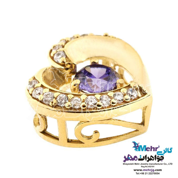 آویز طلا - طرح قلب