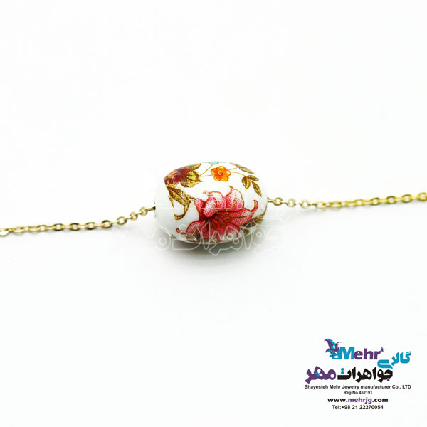 گردنبند طلا - سنگ ساکورا