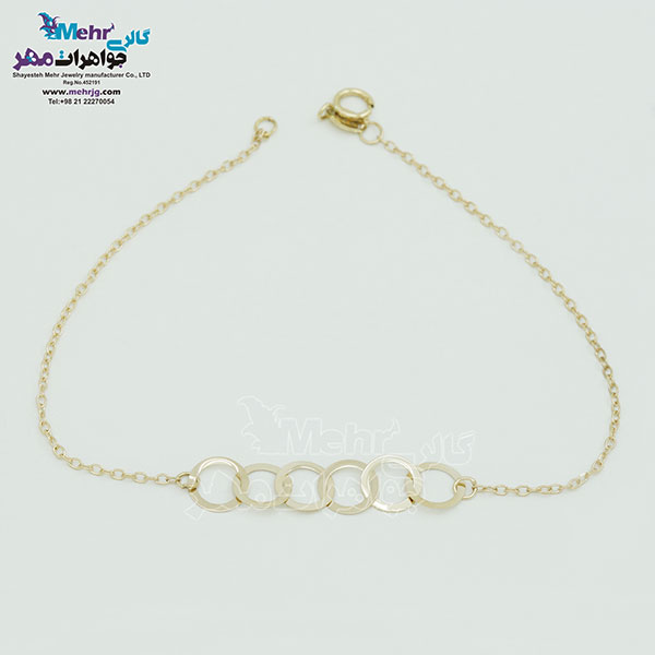 دستبند طلا - طرح هندسی