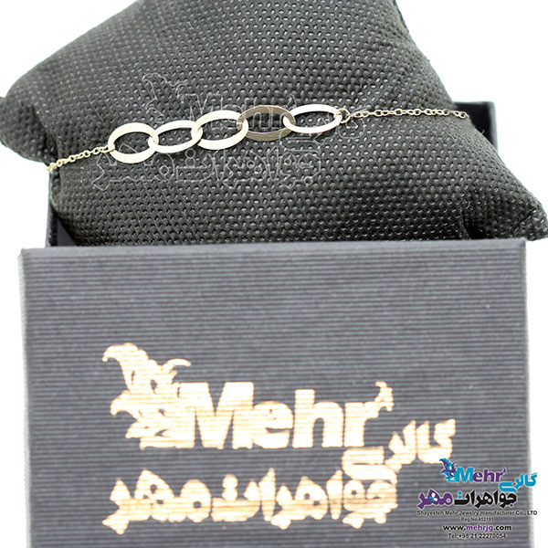 دستبند طلا - طرح هندسی