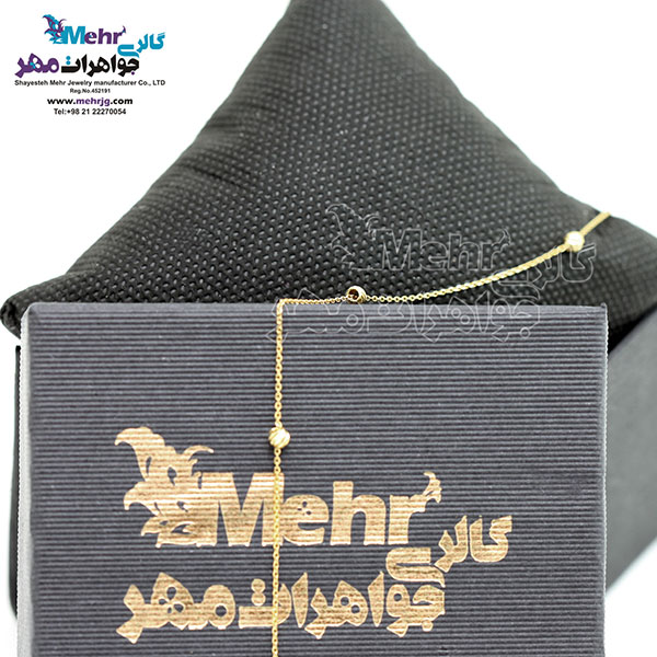 دستبند طلا - طرح گوی تراش
