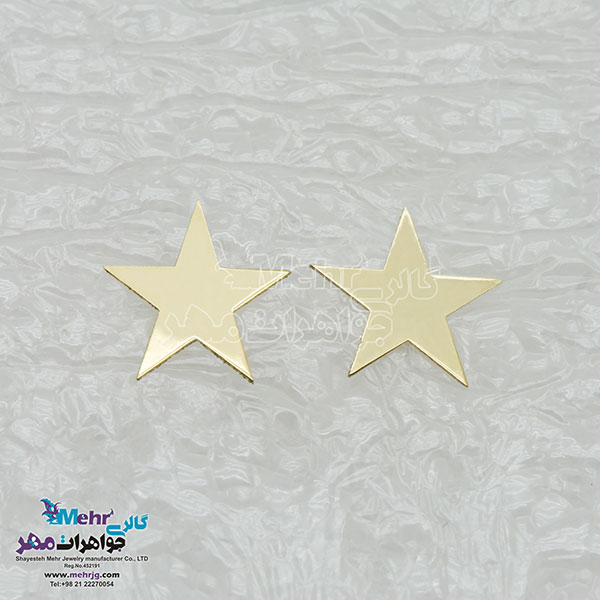 گوشواره طلا - طرح ستاره