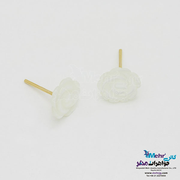 گوشواره طلا - طرح گل