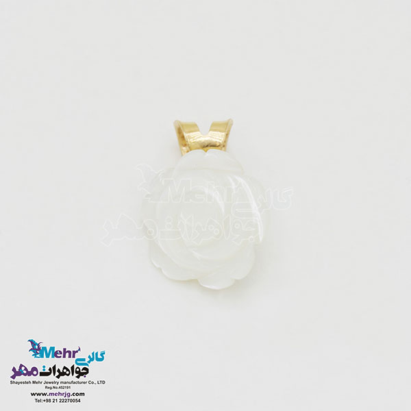 آویز طلا - طرح گل