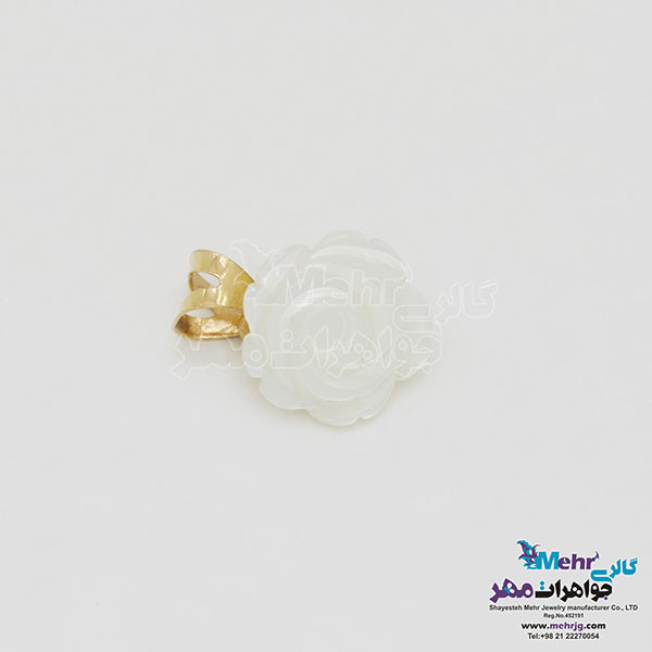 آویز طلا - طرح گل