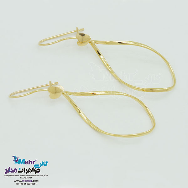 گوشواره طلا - طرح منحنی