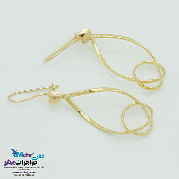 گوشواره طلا - طرح مارپیچ