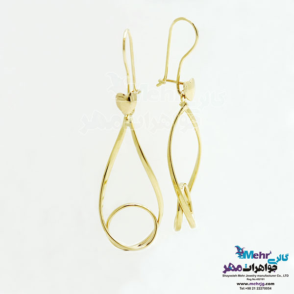 گوشواره طلا - طرح مارپیچ