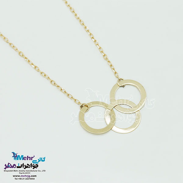 گردنبند طلا - طرح هندسی