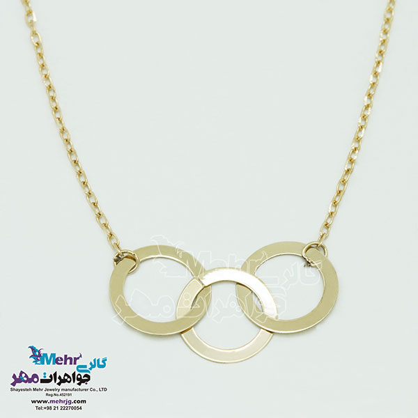 گردنبند طلا - طرح هندسی