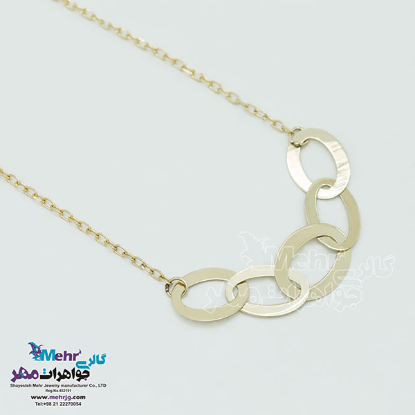 گردنبند طلا - طرح هندسی