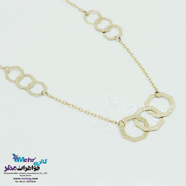 گردنبند طلا - طرح هندسی