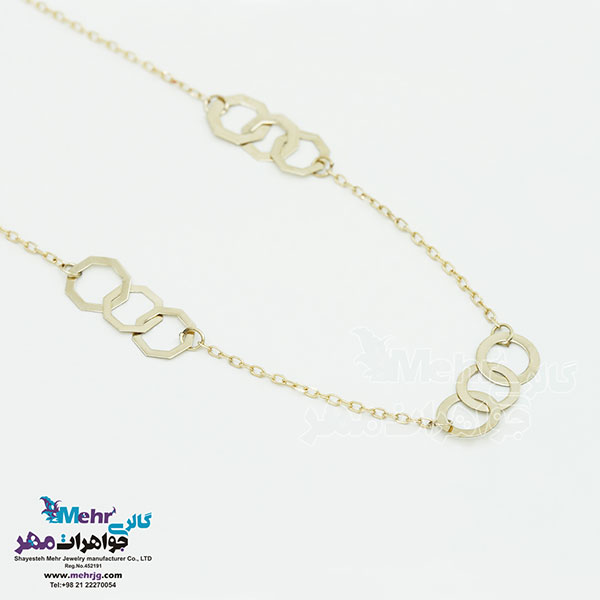 گردنبند طلا - طرح هندسی
