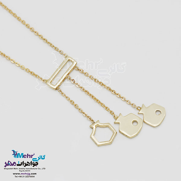 گردنبند طلا - طرح انار