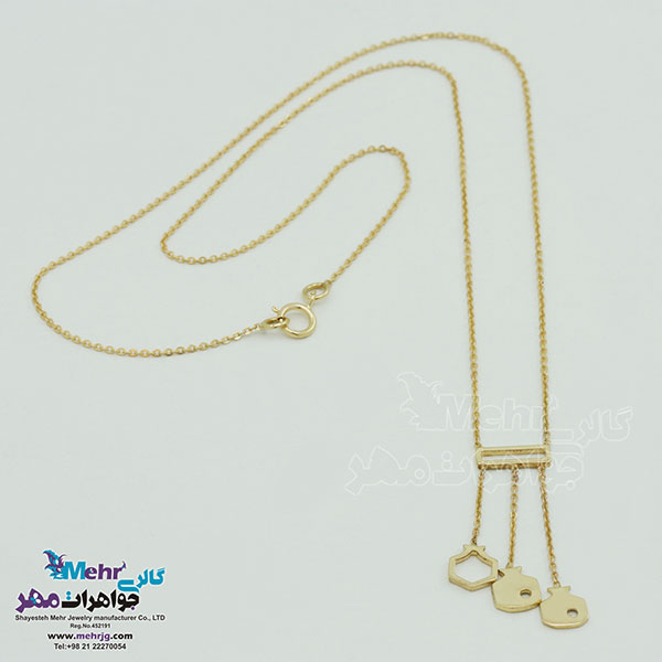 گردنبند طلا - طرح انار