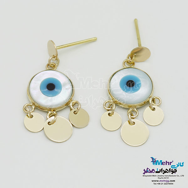 گوشواره طلا - طرح چشم‌نظر