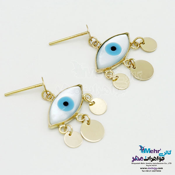 گوشواره طلا - طرح چشم