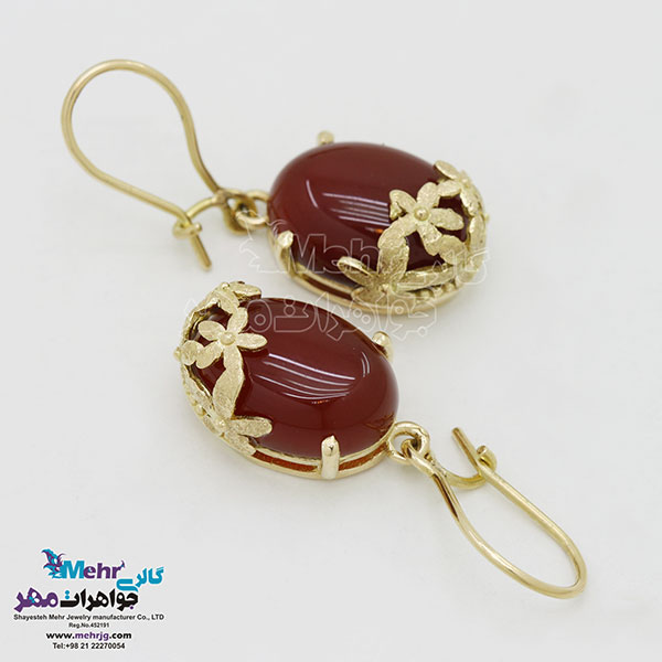 گوشواره طلا - طرح شکوفه‌ی سیب