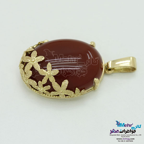 آویز طلا - طرح شکوفه‌ی سیب