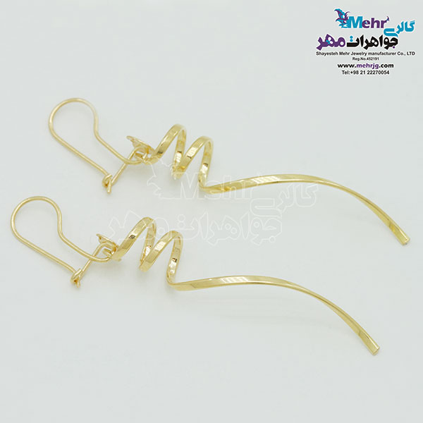 گوشواره طلا - طرح پیچی