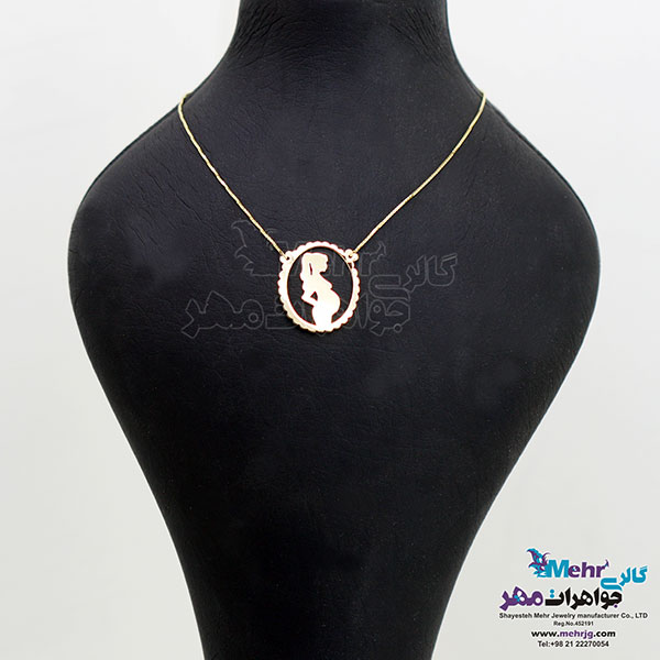 گردنبند طلا - طرح بارداری