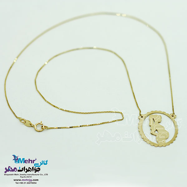 گردنبند طلا - طرح بارداری