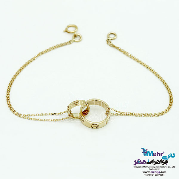 دستبند طلا - طرح کارتیه