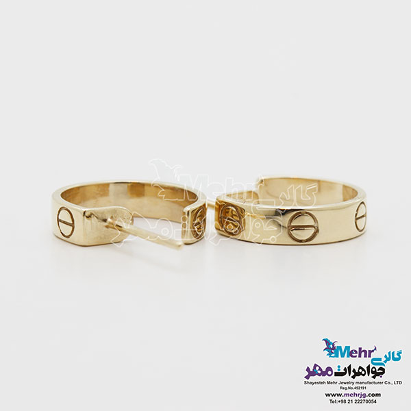 گوشواره طلا - طرح کارتیه