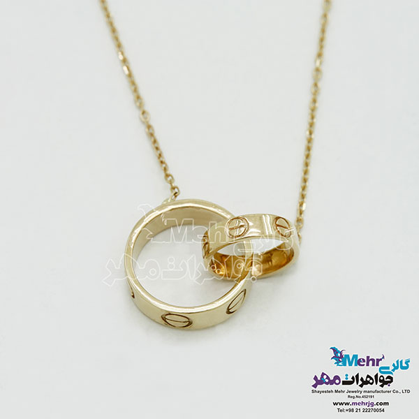 گردنبند طلا - طرح کارتیه
