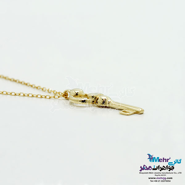 گردنبند طلا - طرح کلید