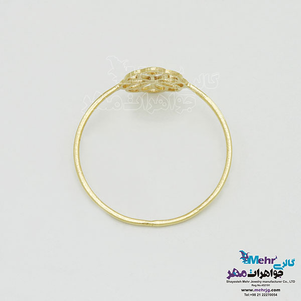 انگشتر طلا - طرح گل