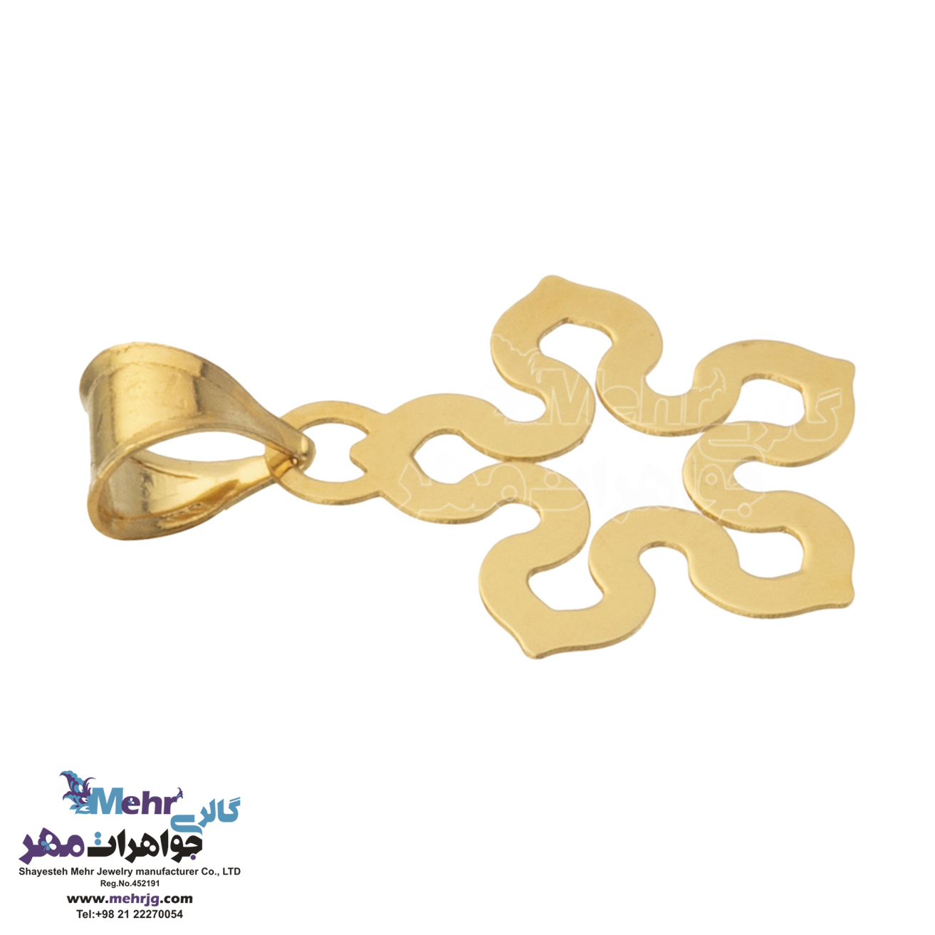 نیم ست طلا - آویز و گوشواره - طرح گل