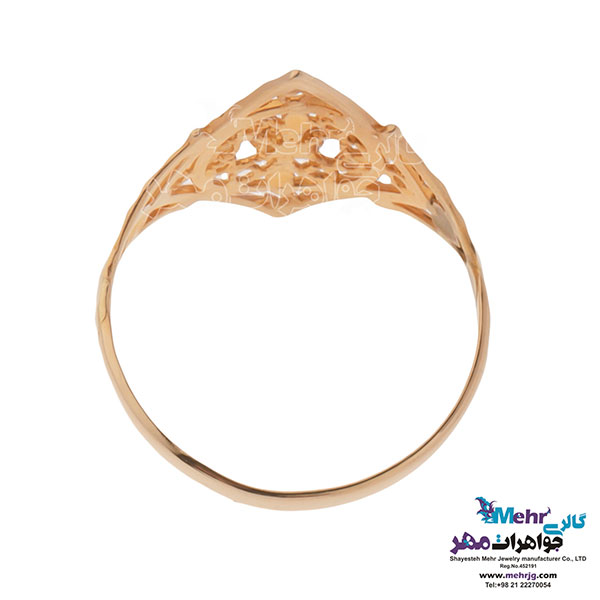 انگشتر طلا - طرح هندسی