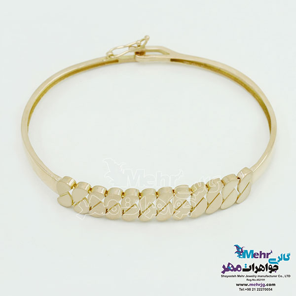 دستبند النگویی طلا - طرح کارتیه