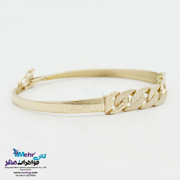 دستبند النگویی طلا - طرح کارتیه