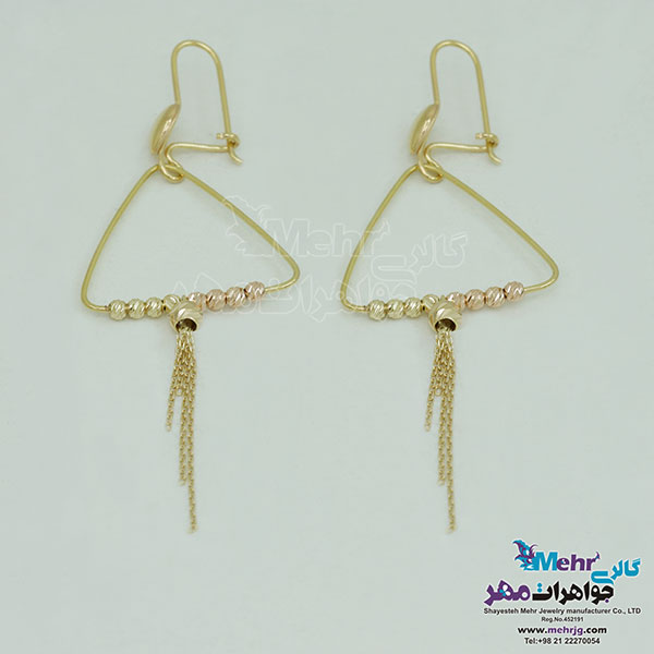 گوشواره طلا - طرح هندسی