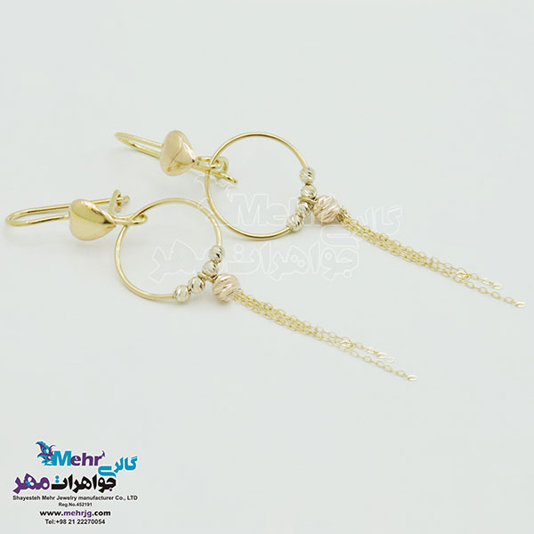 گوشواره طلا - طرح هندسی
