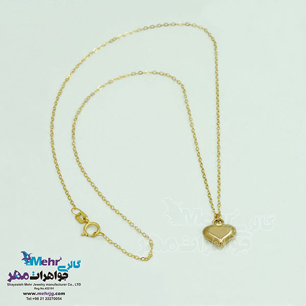گردنبند طلا - طرح قلب