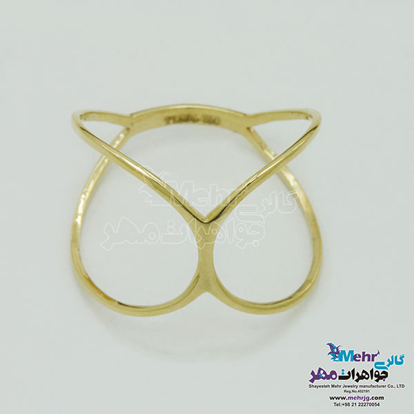 انگشتر طلا - طرح هندسی