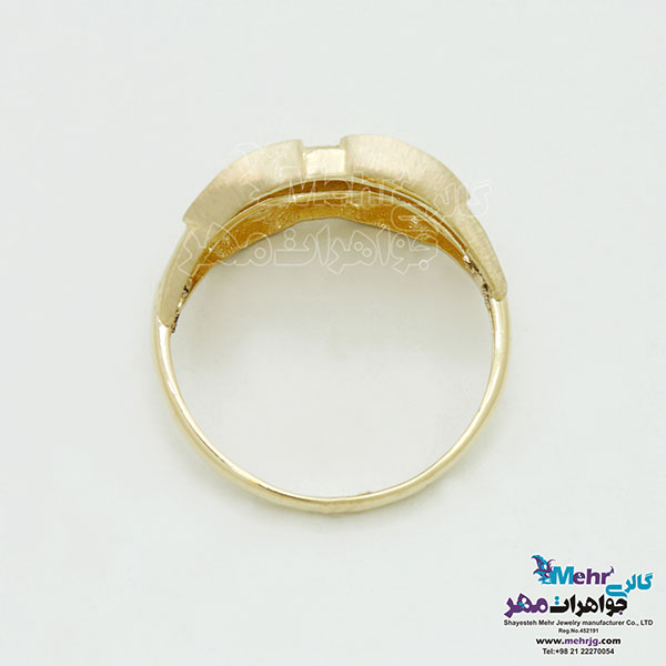 انگشتر طلا - طرح گل