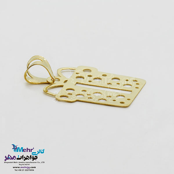 آویز طلا - طرح کادو