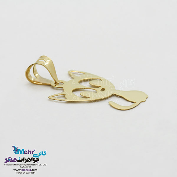 آویز طلا - طرح گربه
