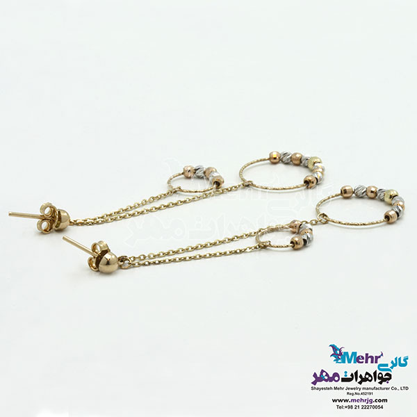 گوشواره طلا - طرح دایره
