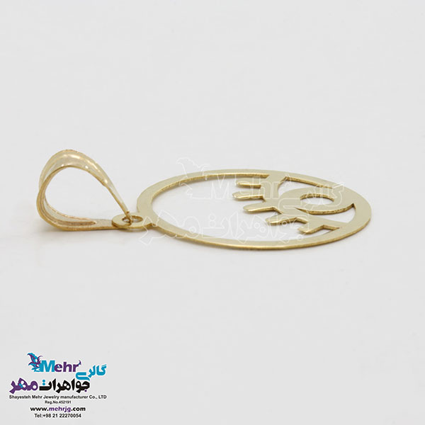 آویز طلا - طرح چشم