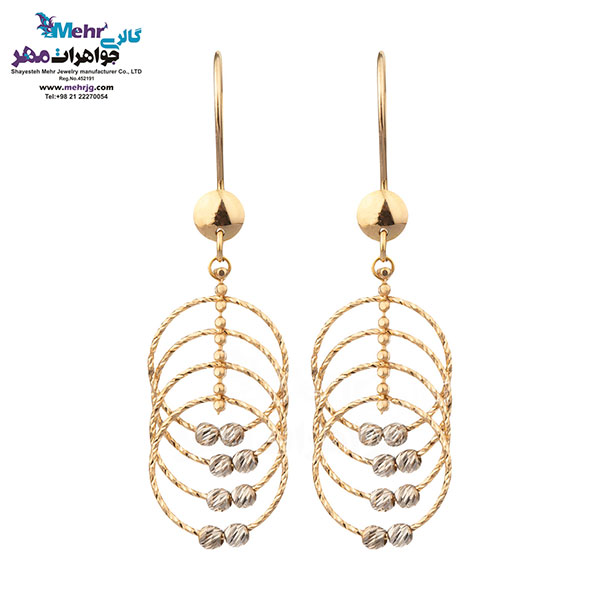 گوشواره طلا - طرح دایره