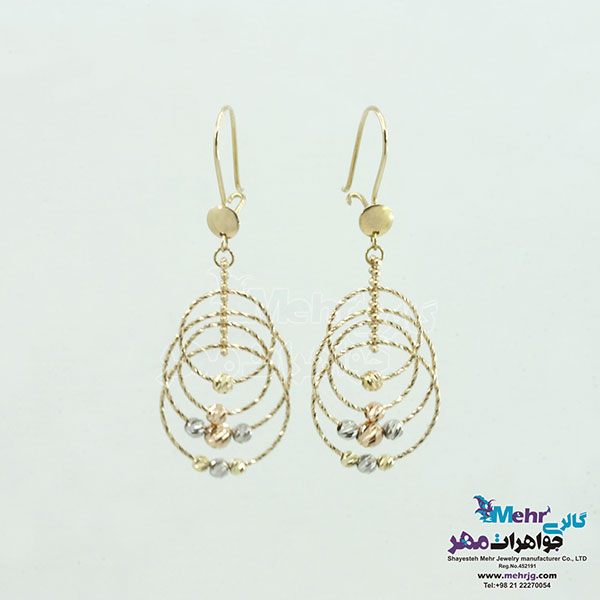 گوشواره طلا - طرح دایره