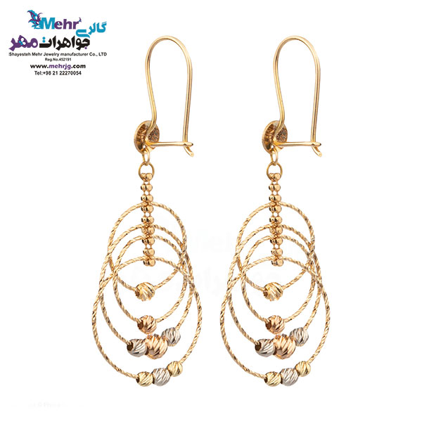 گوشواره طلا - طرح دایره