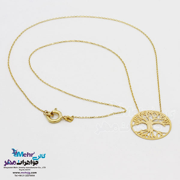 گردنبند طلا - طرح درخت زندگی